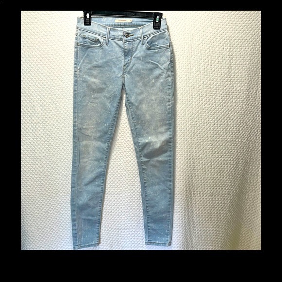Levi's Denim - Levi's 710 Super Skinny Light Wash Denim Jeans Size 26 Bleached Rare EUC.